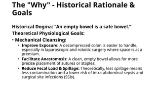 BOWEL PREPERATION for bowel surgery. ppt | PPTX