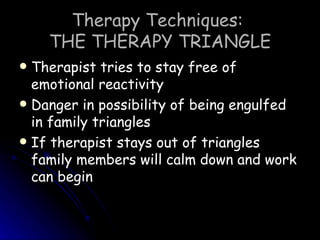 Bowen Family Systems Therapy | PPT