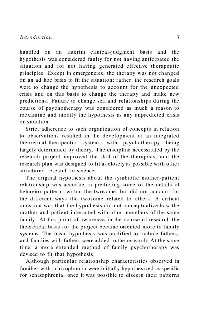 Research paper family systems theory