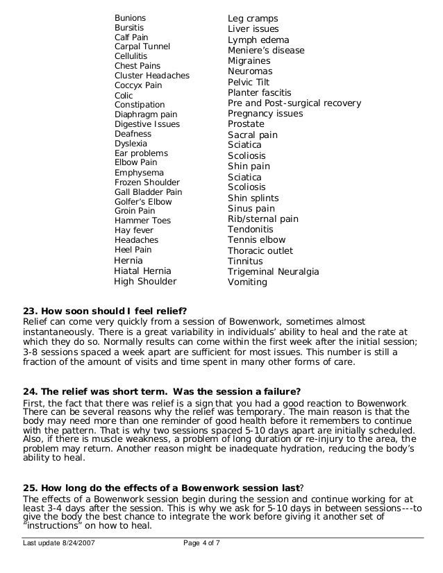 Bowen Questions and Answer