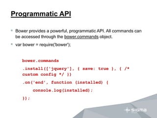 Bower introduction | PPTX