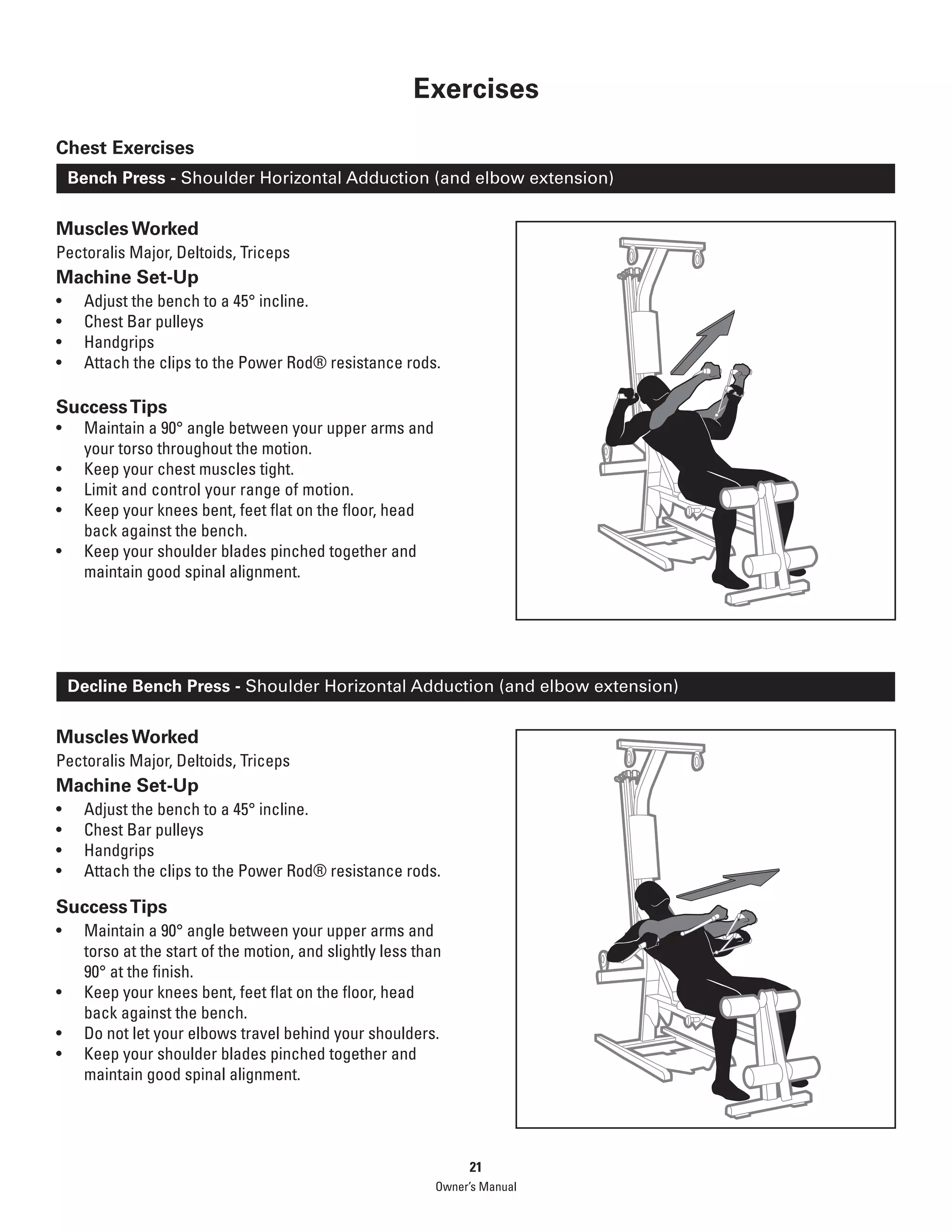 Bowflex PR1000 Home Gym Exercises & Manual | PDF