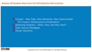 Streaming Analytics for IoT-Oriented Applications | PDF