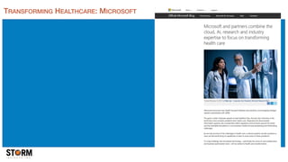 TRANSFORMING HEALTHCARE: MICROSOFT
 