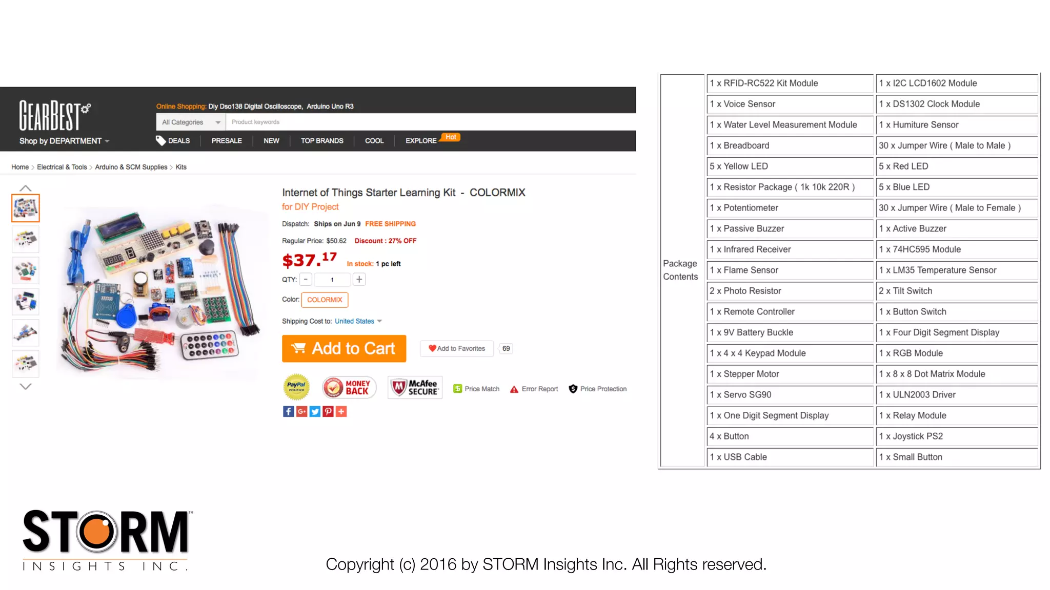 Copyright (c) 2016 by STORM Insights Inc. All Rights reserved.
 