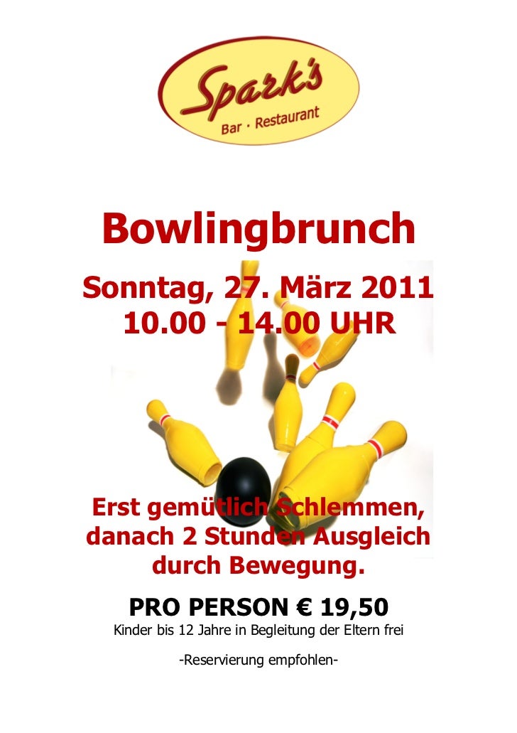 Bowlingbrunch 27.3.2011