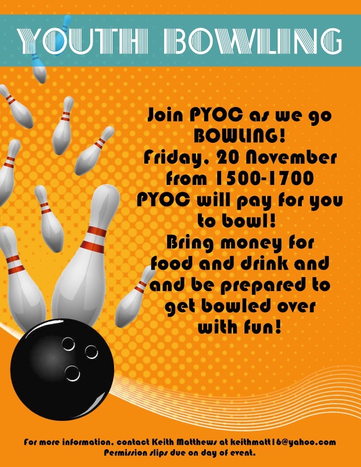bowling flyer bowling flyer
