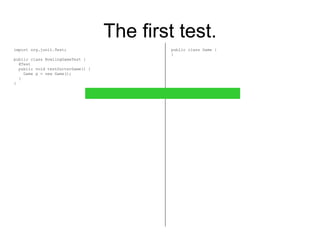 Bowling game kata JUnit4