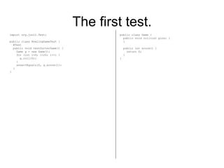 Bowling game kata JUnit4