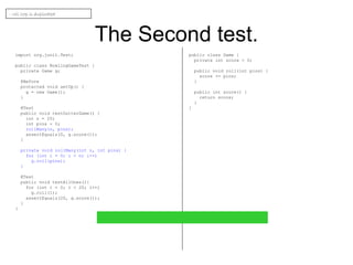 Bowling game kata JUnit4