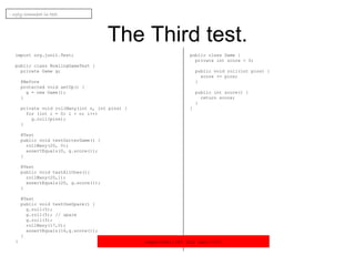 Bowling game kata JUnit4
