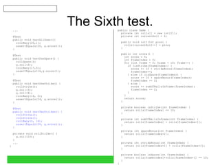 Bowling game kata JUnit4