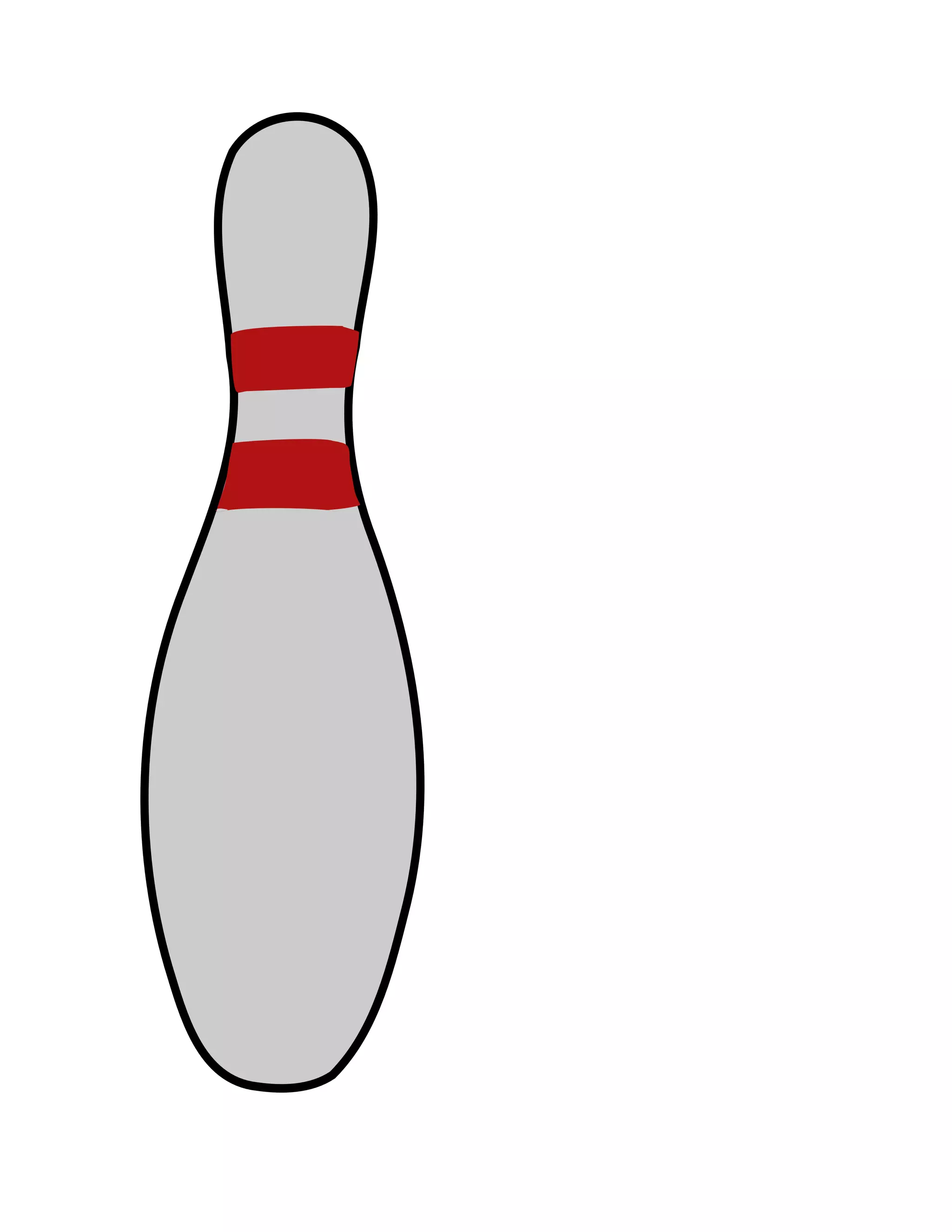 Bowling Birthday Party Printable Bowling Pin Centerpiece | PDF