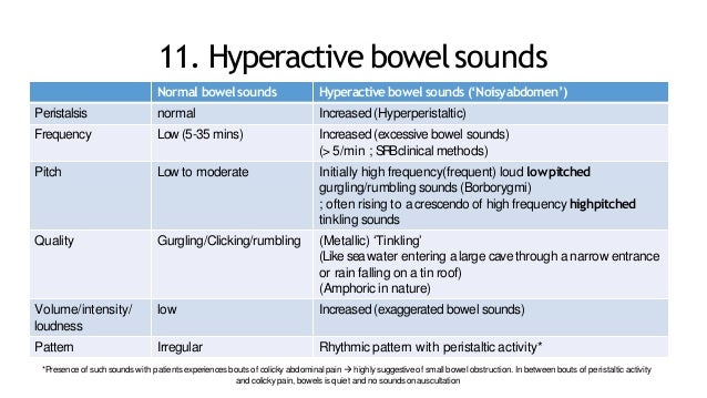 causes of loud hyperactive bowel sounds causes of loud hyperactive bowel sounds