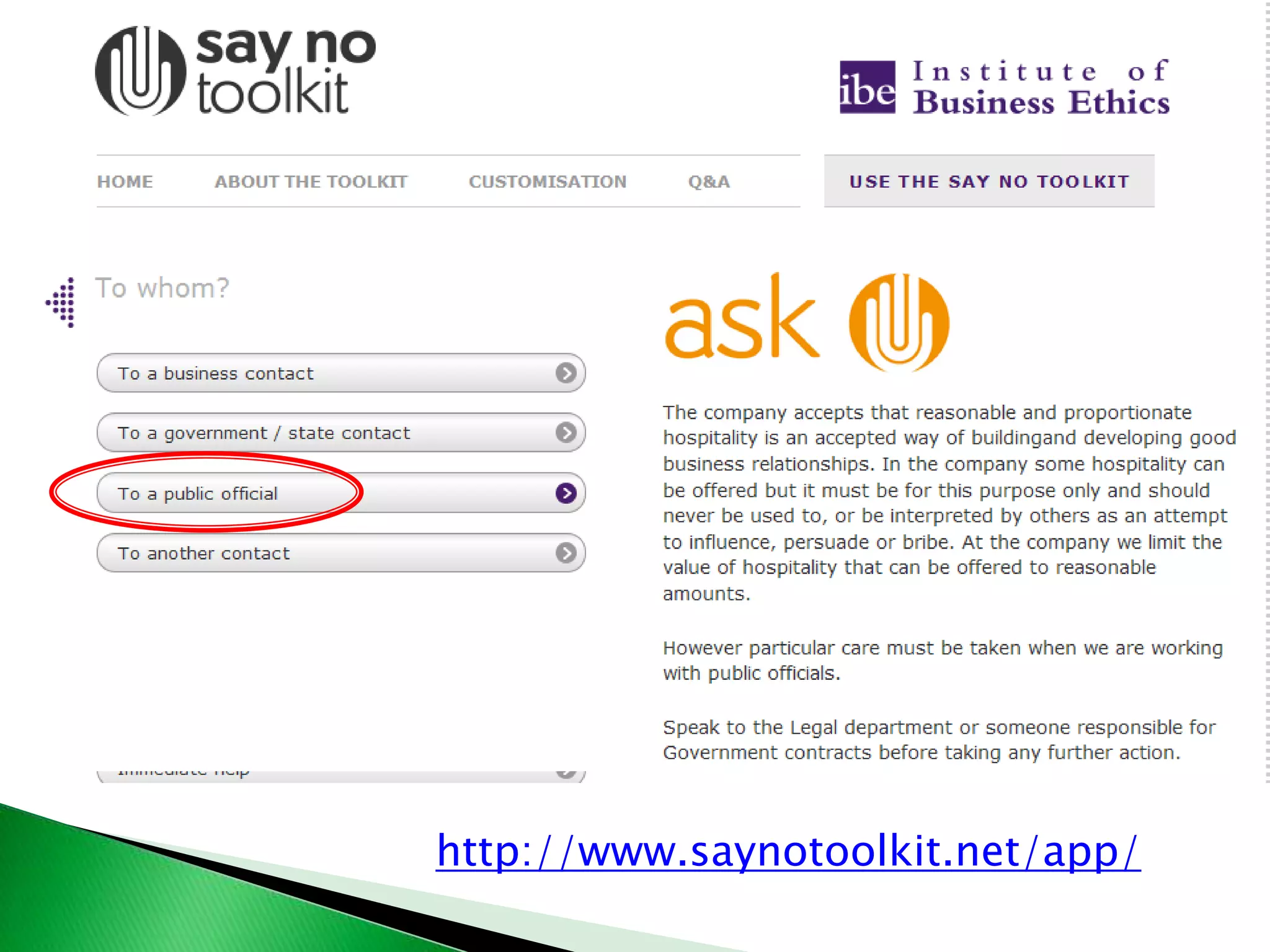 http://www.saynotoolkit.net/app/
 