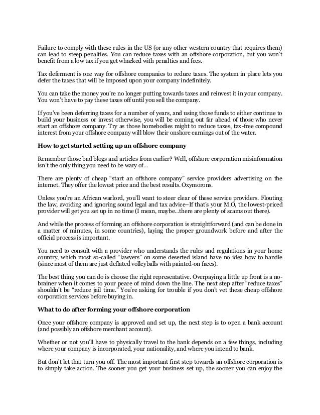 Bowman Offshore Bank Transfers Start An Offshore Company