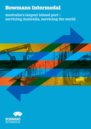 Bowmans Intermodal
Australia’s largest inland port –
servicing Australia, servicing the world
 