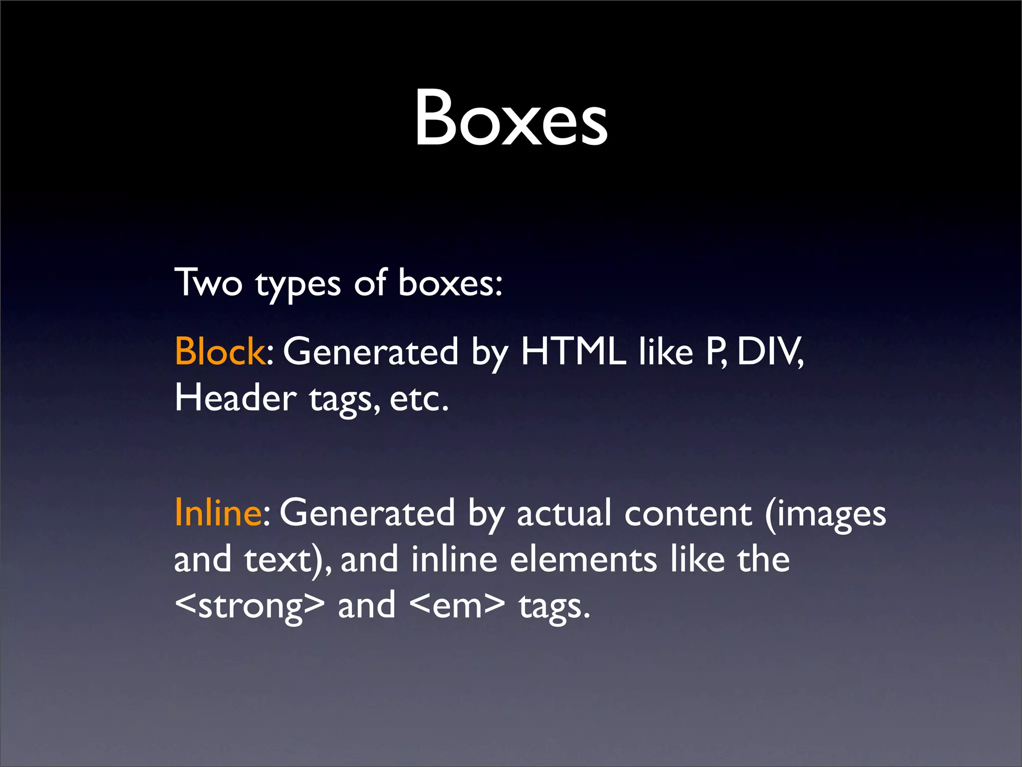 Box Model and Page Layouts