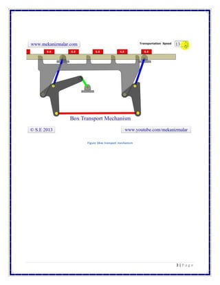 3 | P a g e
Figure 1Box transport mechanism
 