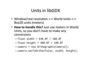Box2D and libGDX | PDF