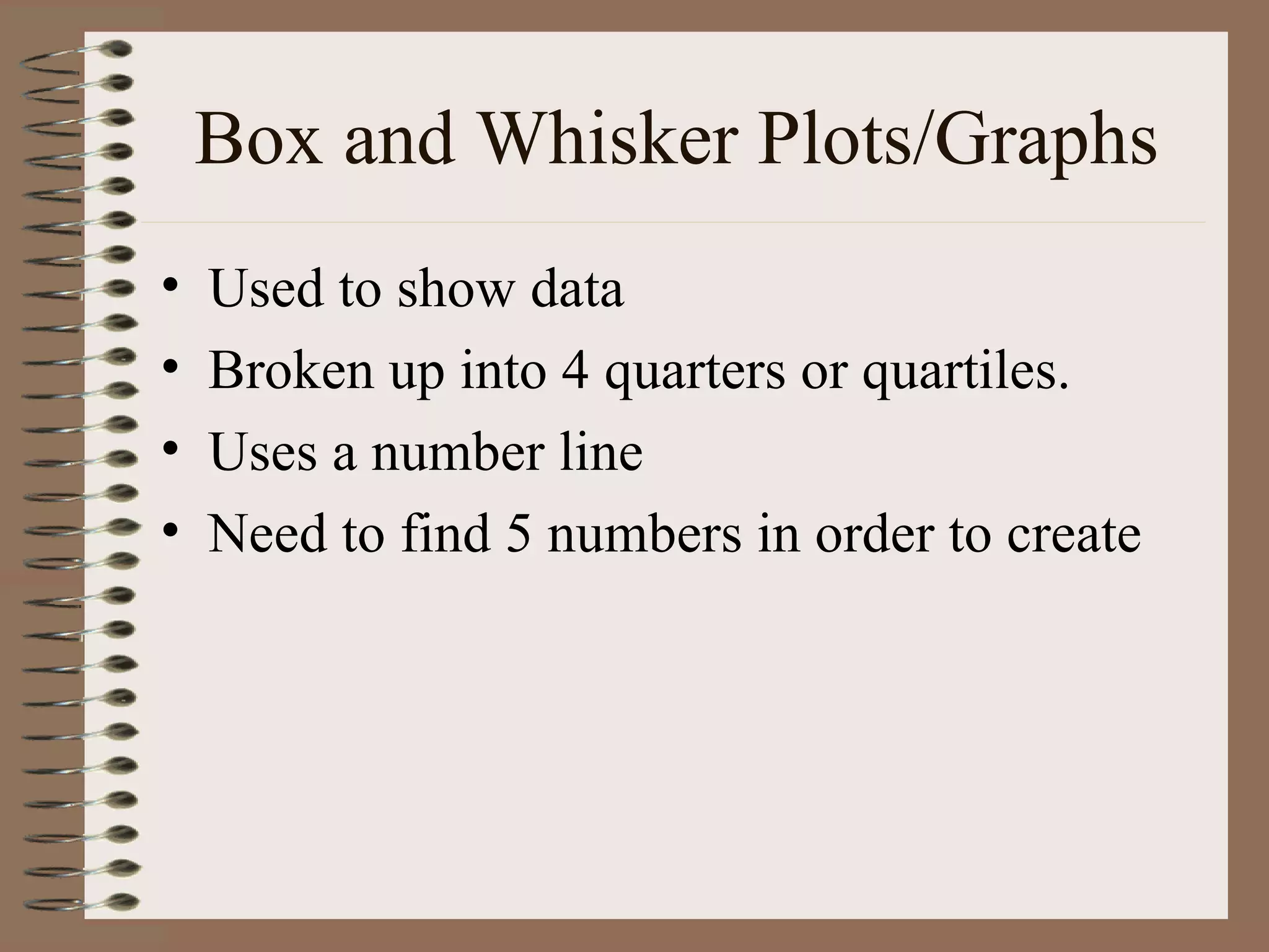 Box and whisker plots | PPT
