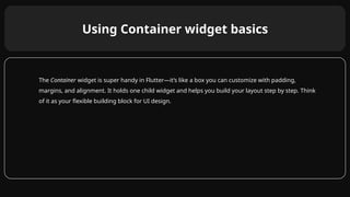 Mastering BoxDecoration and Container Widgets in Flutter for Stunning ...