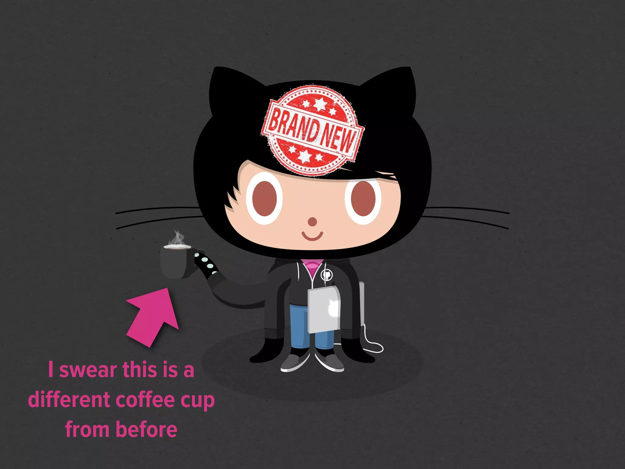 I swear this is a
diﬀerent coﬀee cup
     from before
 