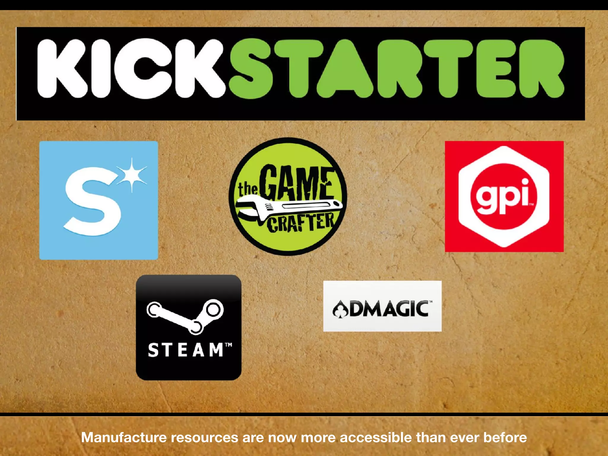 Manufacture resources are now more accessible than ever before
 