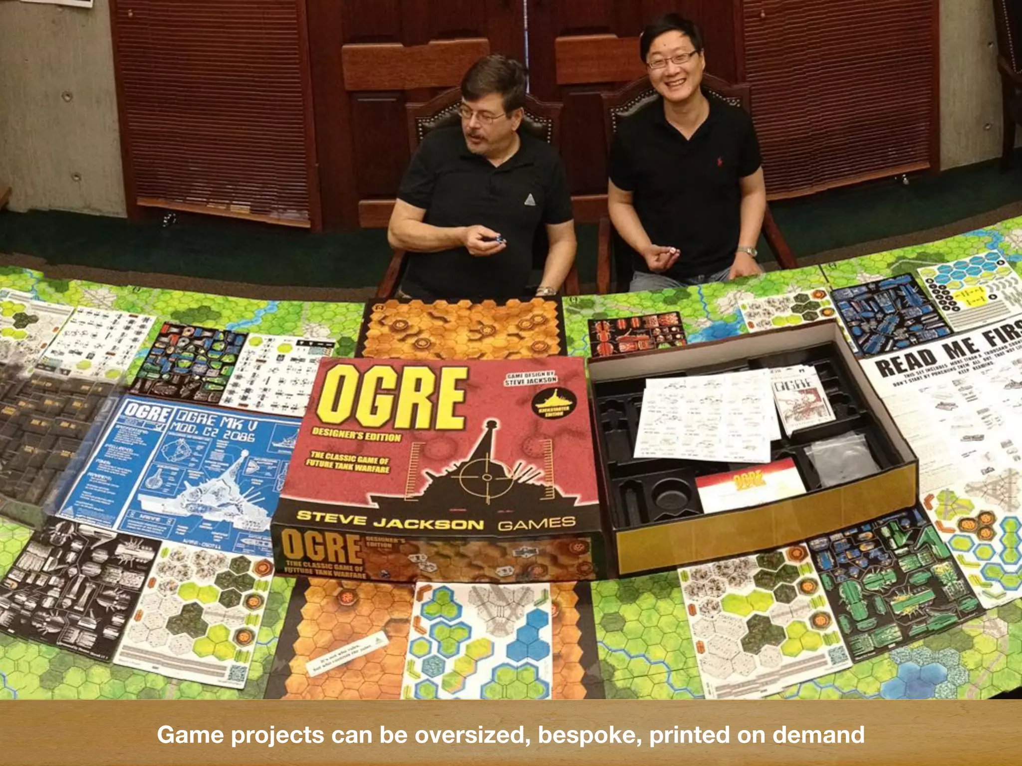 Game projects can be oversized, bespoke, printed on demand
 