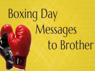 Happy Boxing Day Messages | PPTX