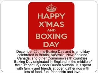 Boxing day | PPTX