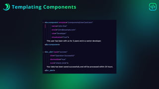 Templating Components
 