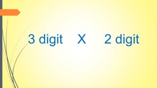3 digit X 2 digit