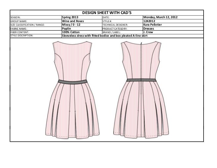 Box Pleated Dress Tech Pack