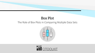 CITOOLKIT
Box Plot
The Role of Box Plots in Comparing Multiple Data Sets
 