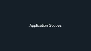 Application Scopes
 