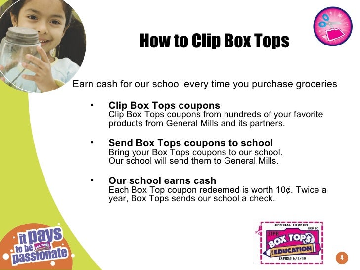 Box tops coupons