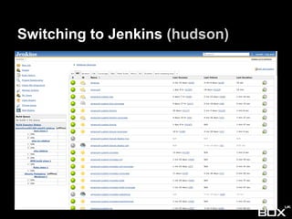 Switching to Jenkins (hudson)
 