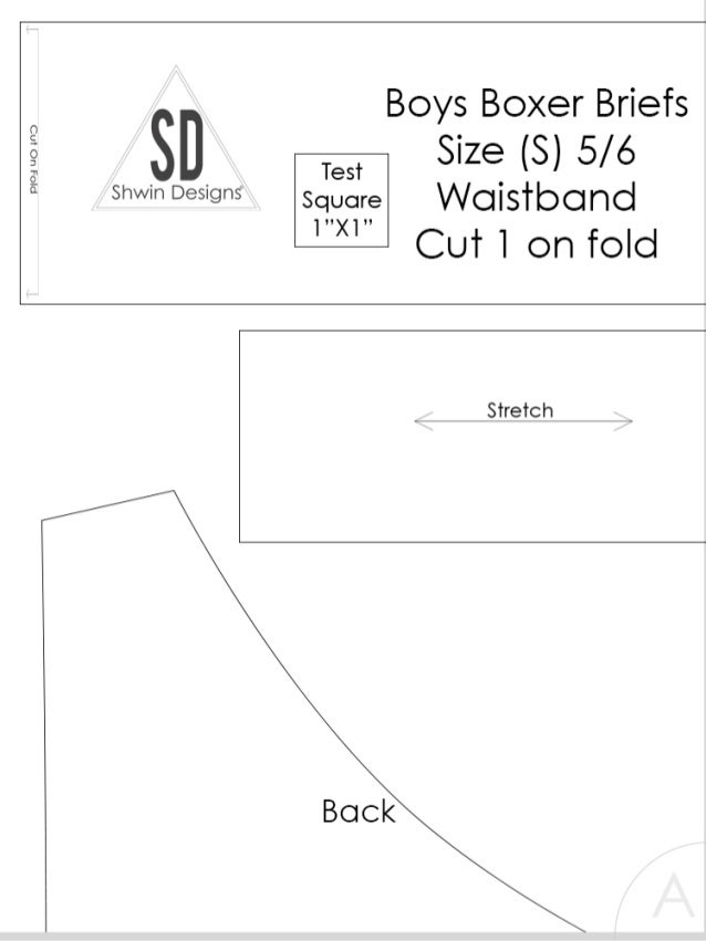 Boy boxer brief pattern