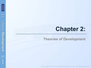 Chapter 2:
Theories of Development
 