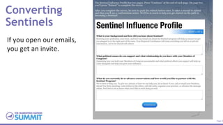 Page 4
Converting
Sentinels
If you open our emails,
you get an invite.
 