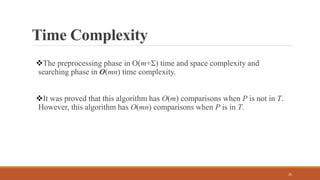 Boyer moore algorithm | PPTX