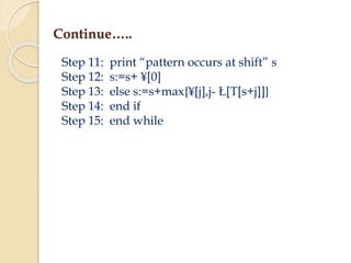 Boyer more algorithm | PPT