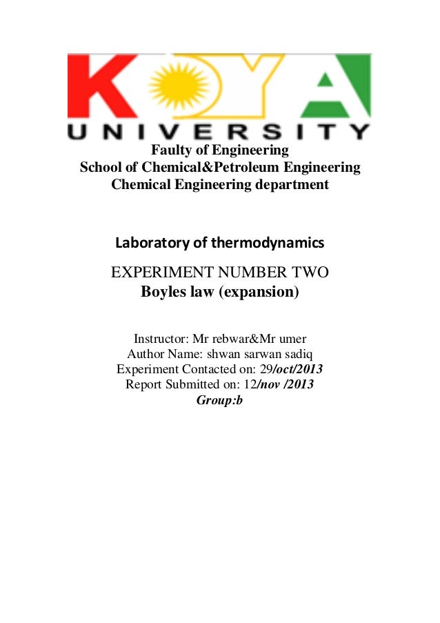 Boyle's law lab report answers to logo