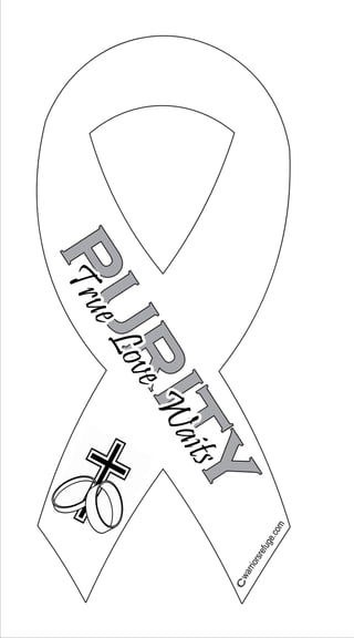 Male Purity Ribbon Decal
