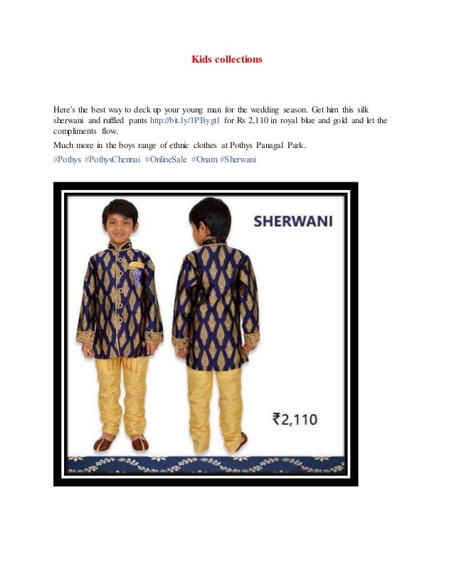 pothys sherwani