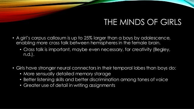 Do boys and girls learn differently essay