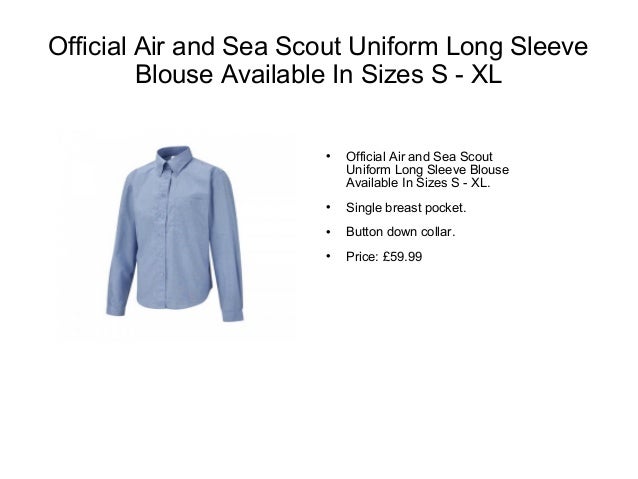 Official SCOUTING Uniform BLOUSE ALL SIZES SCOUT UNIFORM SMART SHIRT