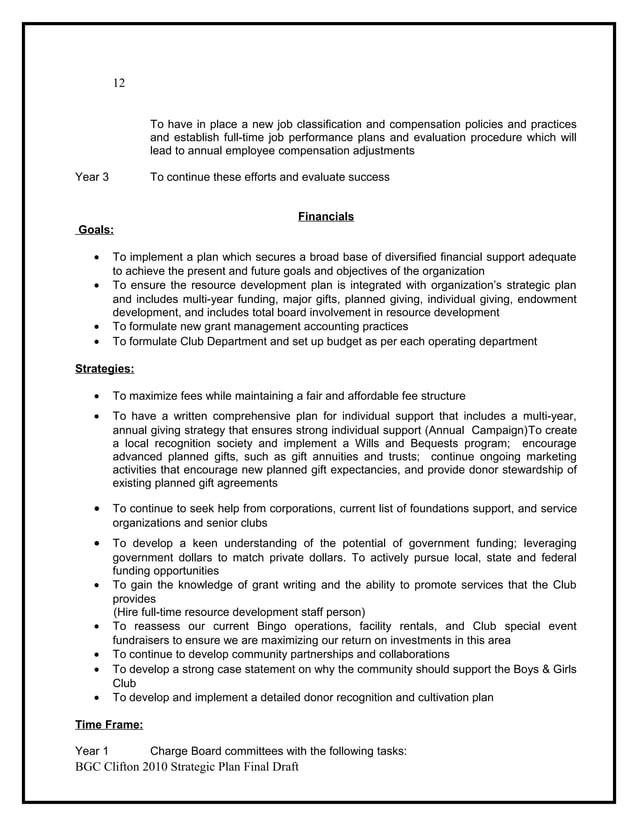 Boys & Girls Club Strategic Plan 2010 13 | DOC | Parenting Teens ...