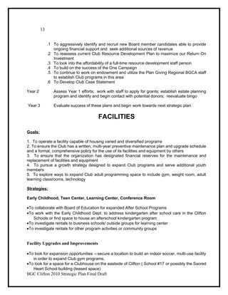 Boys & Girls Club Strategic Plan 2010 13 | DOC